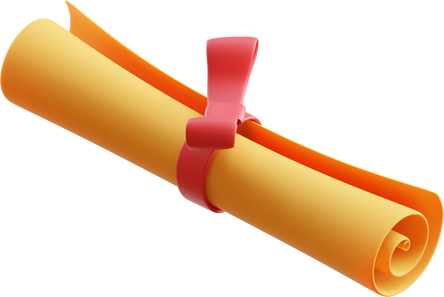3d render illustration of diploma